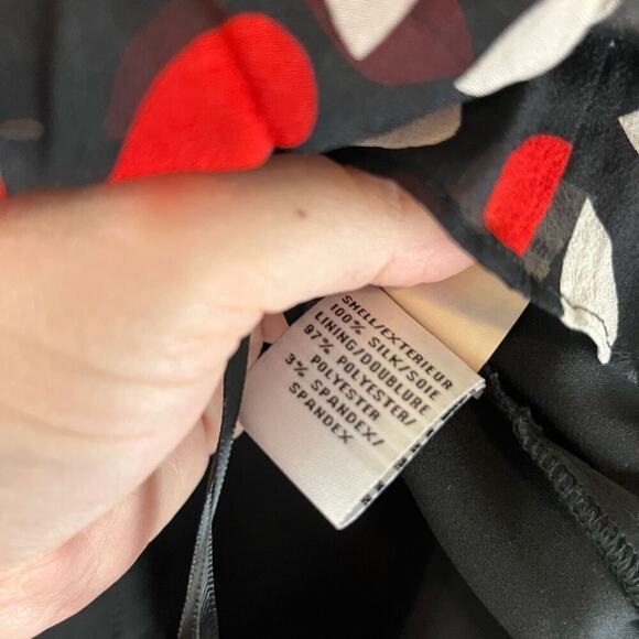 Diane Von Furstenberg Fleurette Silk Mini Dress Butterfly Sleeves Size 4 - Picture 7 of 8